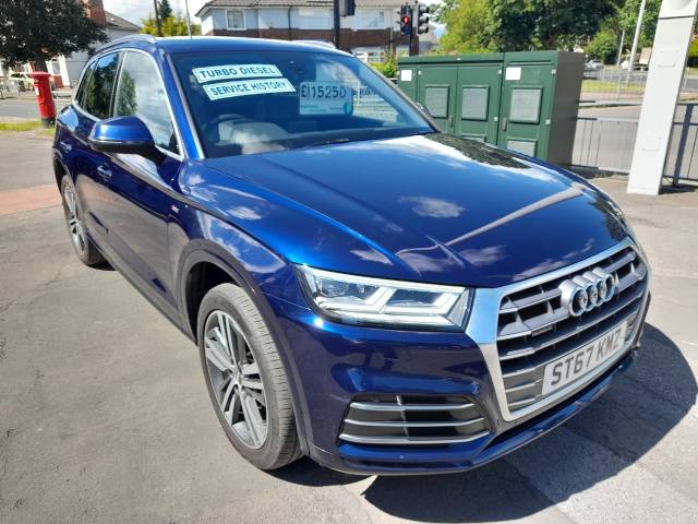 Audi Q5 2.0 TDI Quattro S Line 5dr S Tronic Estate Diesel Blue